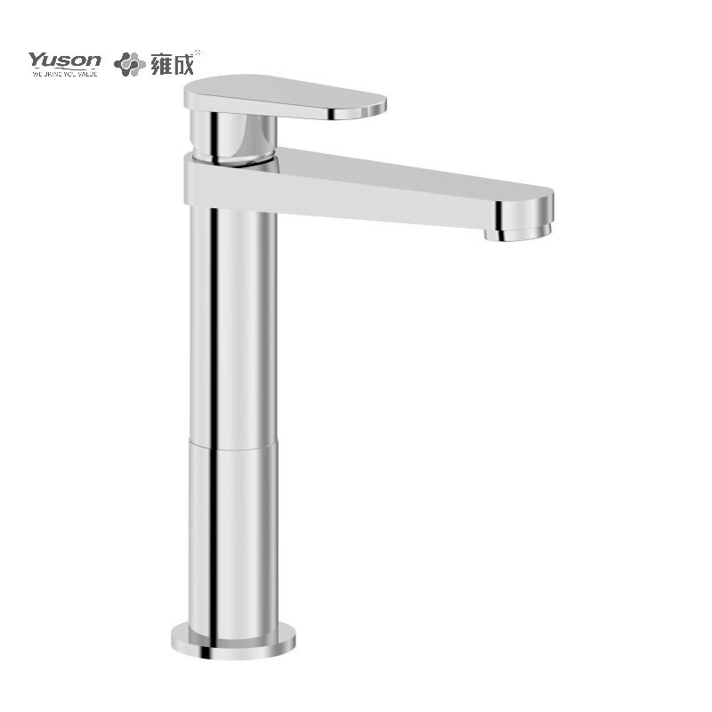 3338-31 Brass Faucet una vecte constrata calida & frigida aqua alta pelvis turpis