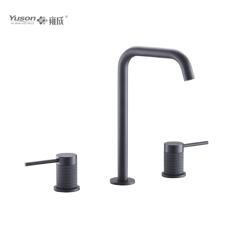 3376-34 Faucet aes faucet duo vectis constratae aquae calidae & frigidae pelvis faucet
